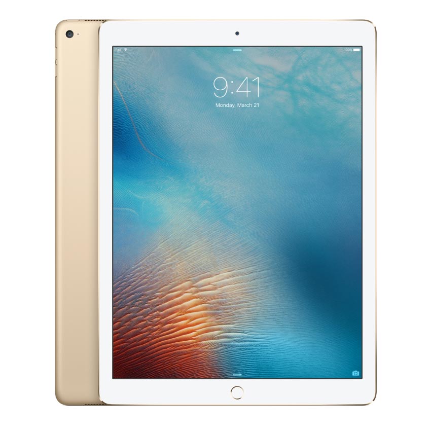 Apple iPad Pro 12.9" A1584 Wi-Fi gold with white front bezel - Keywords : MacBook - Fonez.ie - laptop- Tablet - Sim free - Unlock - Phones - iphone - android - macbook pro - apple macbook- fonez -samsung - samsung book-sale - best price - deal