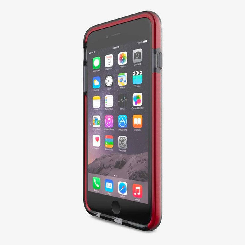 Tech21 Evo Band iPhone 6/6s Smokey/Red Front Right Side View