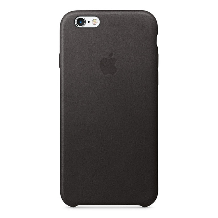 Official Apple Case iPhone 6/6s Plus Leather black front