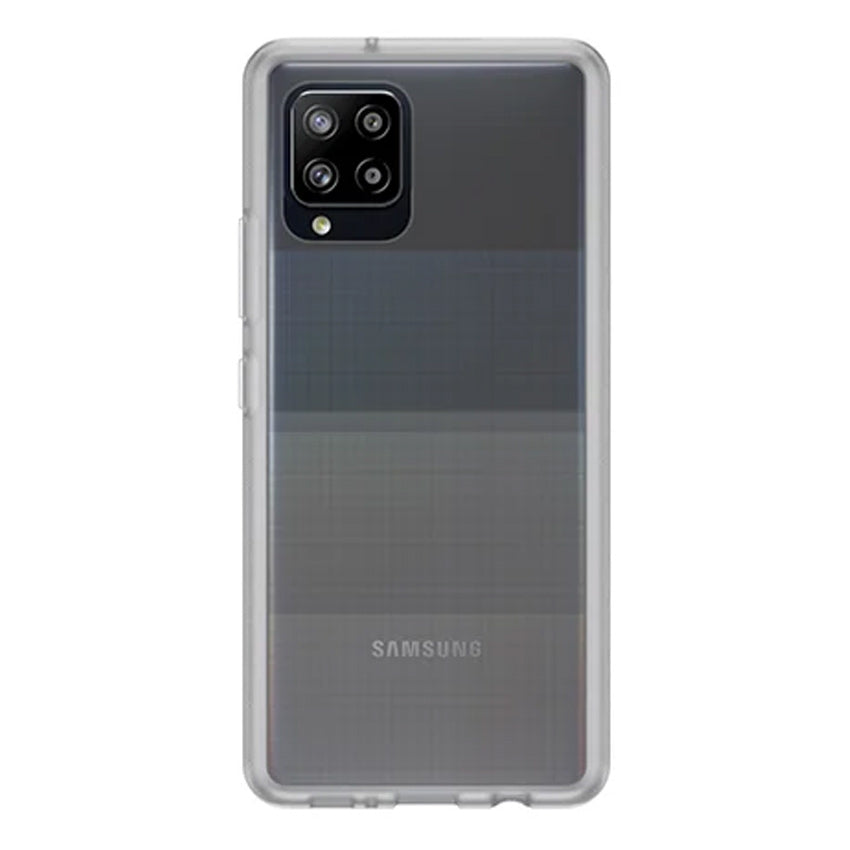 Space Case Clear Samsung A42 Back view With phone