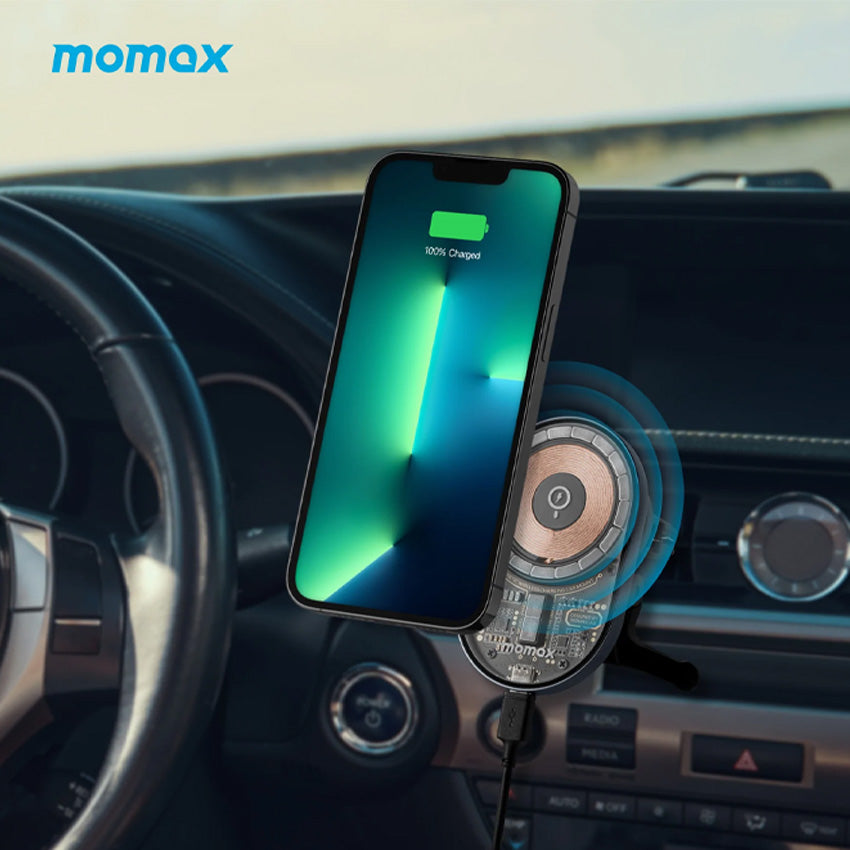 Momax MAG Vent Magnetic Wireless Charging Car Mount