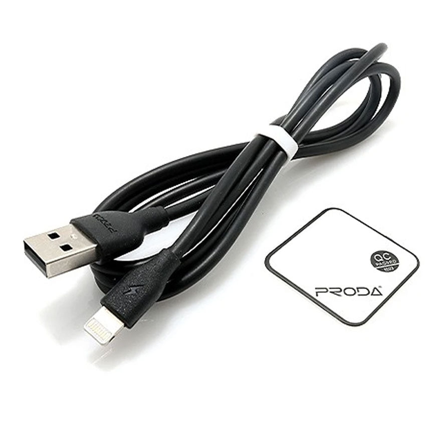 remax-proda-lightning-cable-black-wrapped