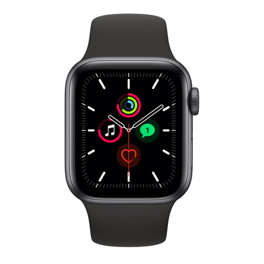 Apple Watch SE GPS 44mm space grey front view - Fonez